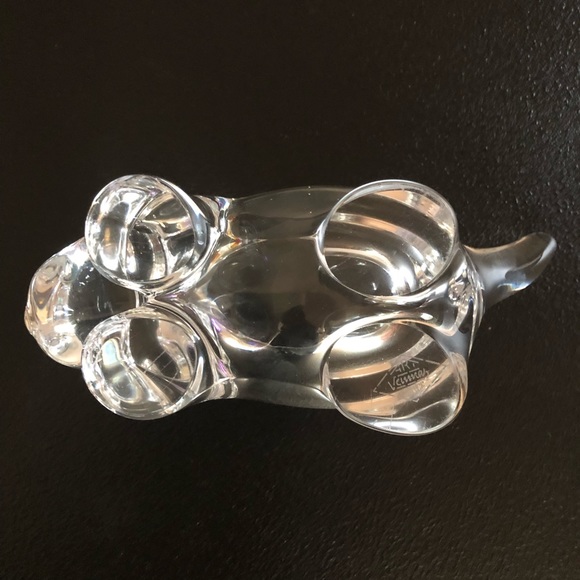 Art Vannes Crystal glass cat trinket candy holder - Picture 4 of 8